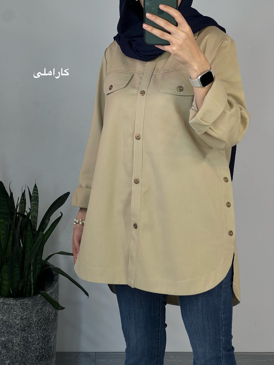 مانتو کتان گلشید