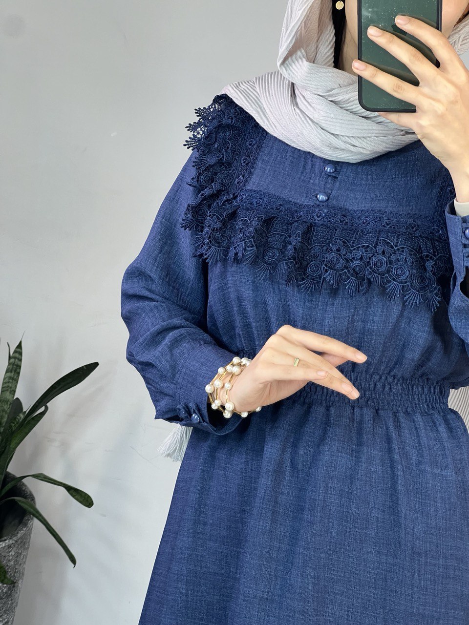پیراهن مانتویی بلند فرانک 1