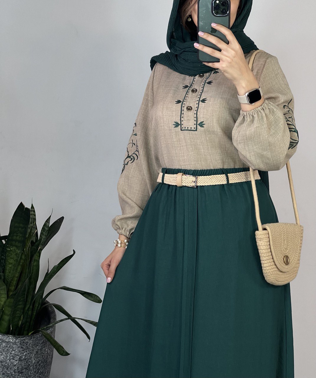 ست شومیز و دامن گلدوزی 1