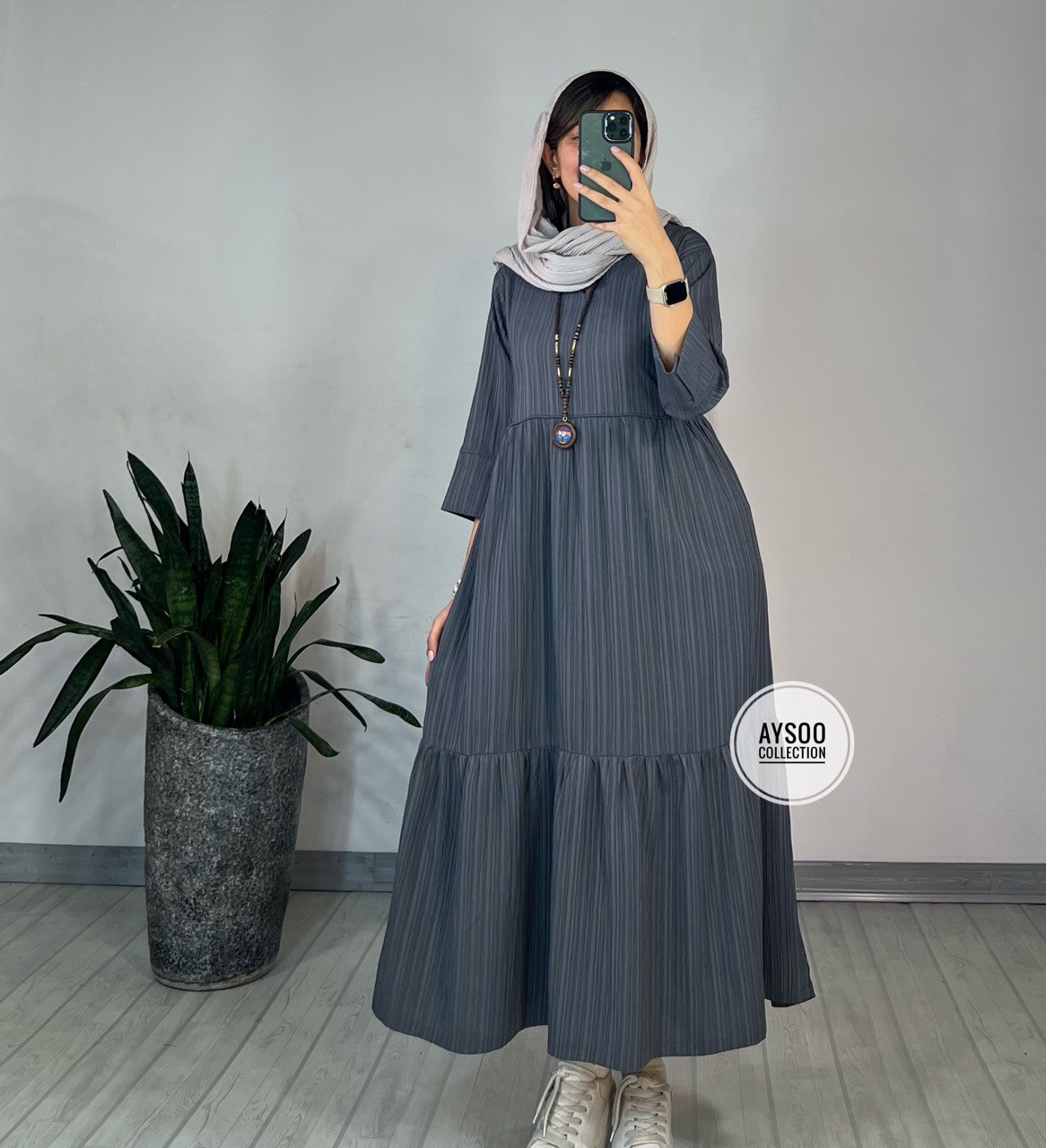 پیراهن مانتویی آهو 1