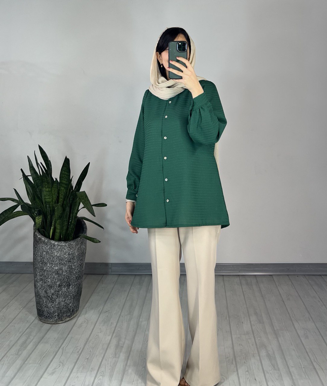 مانتو دکمه دار بیسکا 2