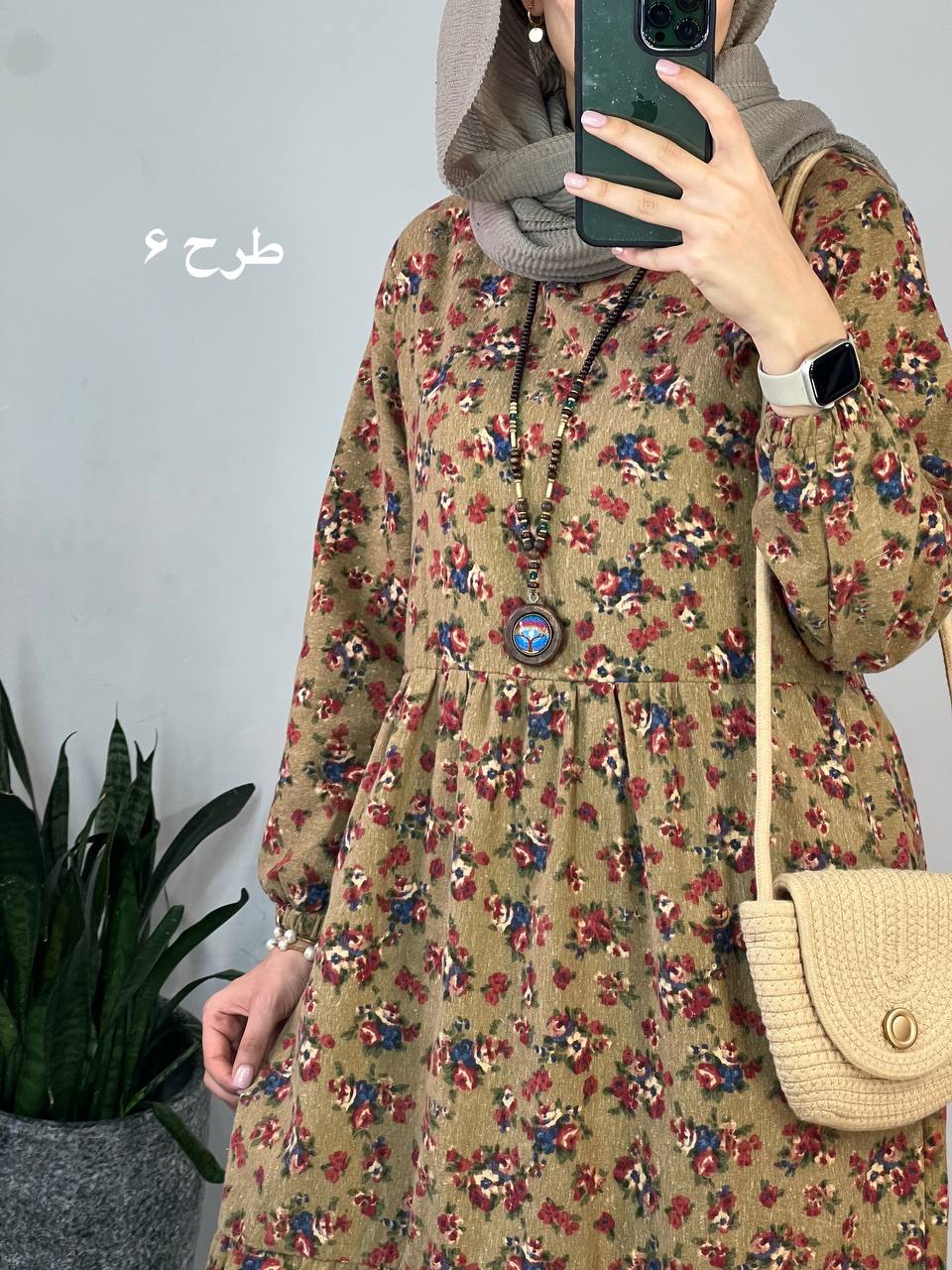پیراهن لینن نرمینه 1