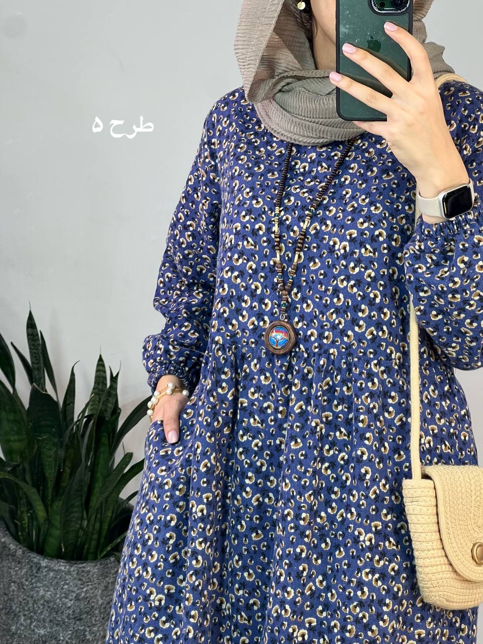 پیراهن لینن نرمینه 1