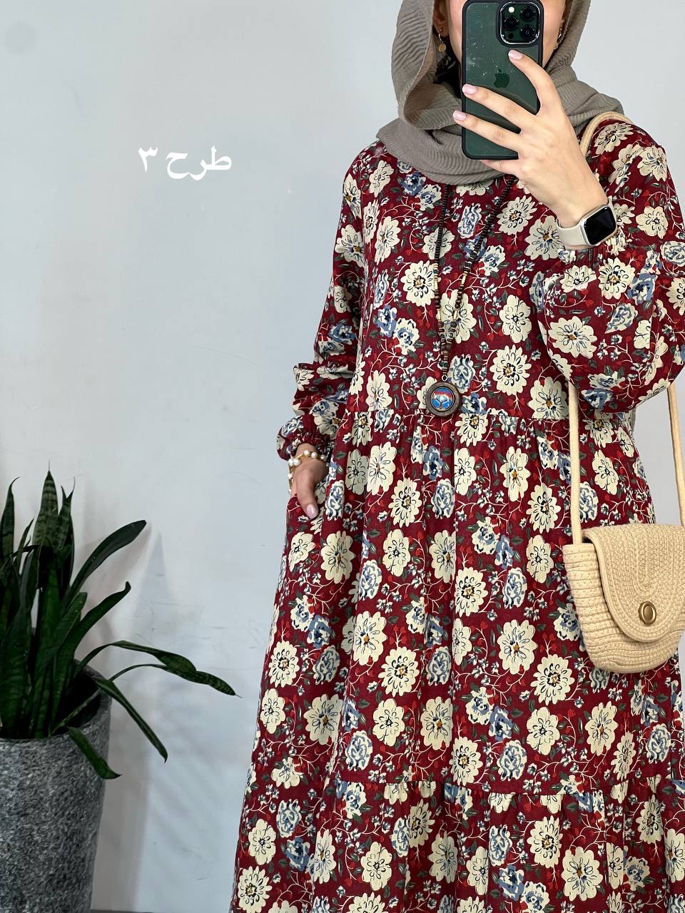 پیراهن لینن نرمینه 1