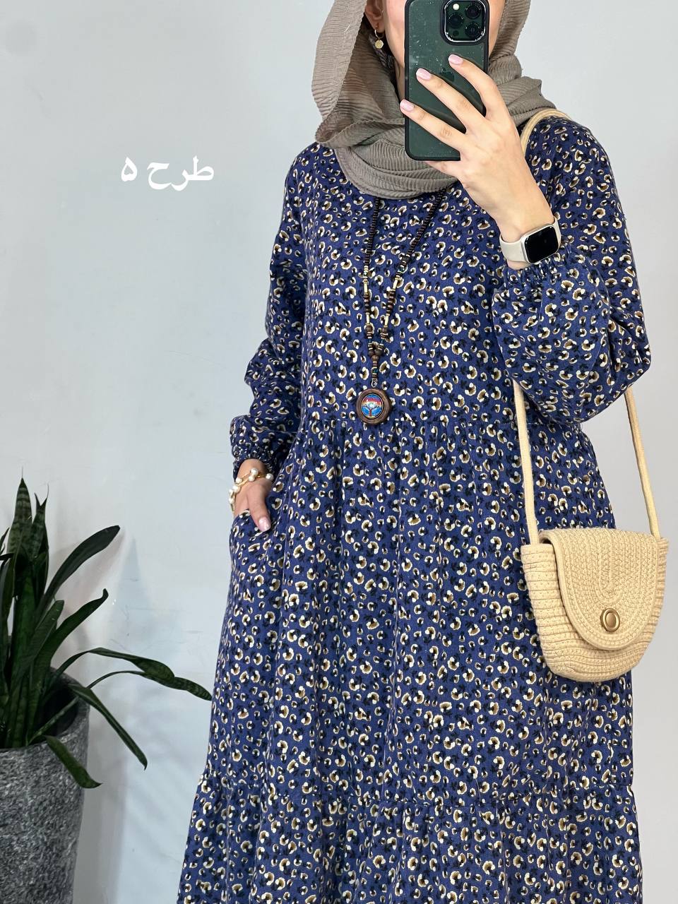 پیراهن لینن نرمینه 1