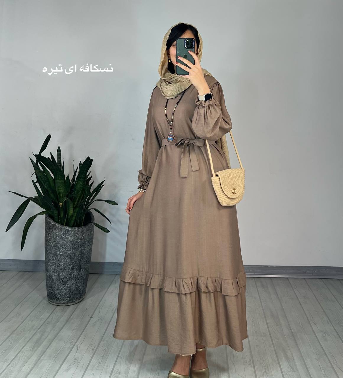 پیراهن مانتویی دل آرا 3