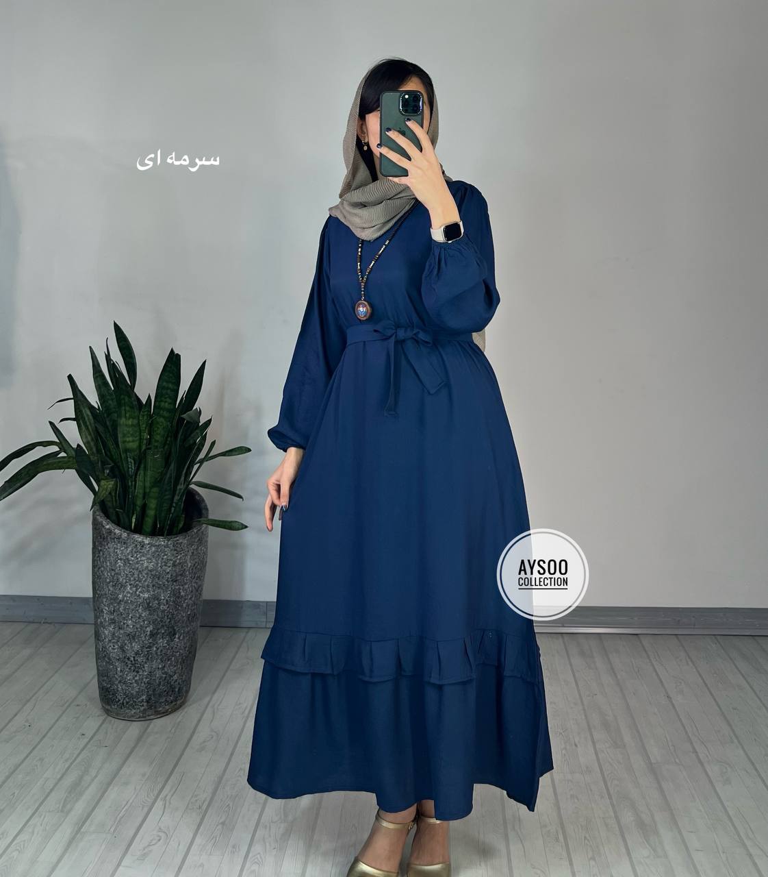 پیراهن مانتویی دل آرا 3