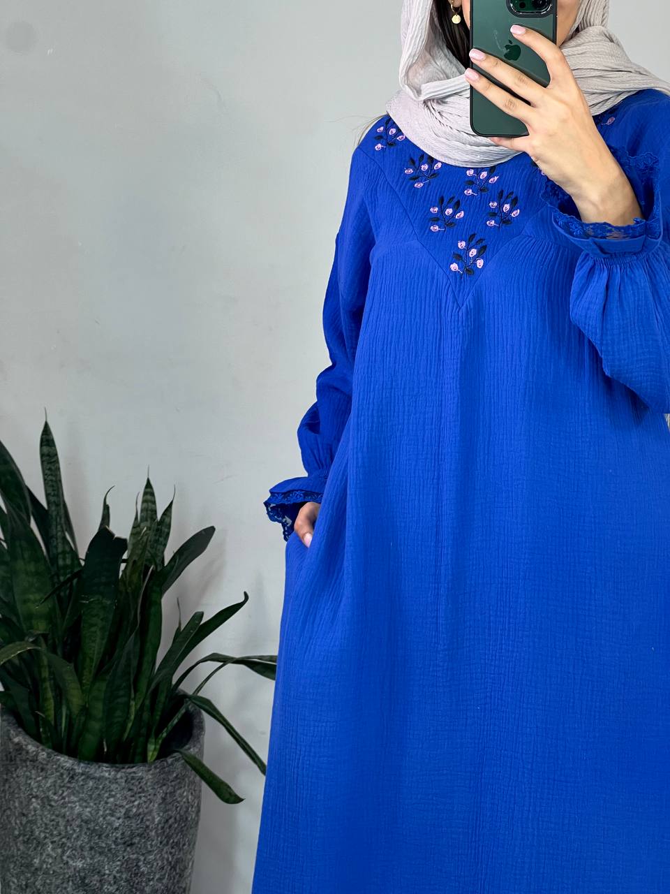 پیراهن مانتویی ساتین 1(ایراد دار)