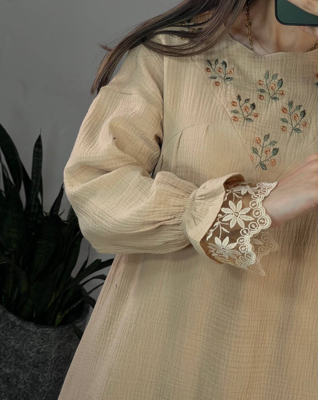 پیراهن مانتویی ساتین 1(ایراد دار)