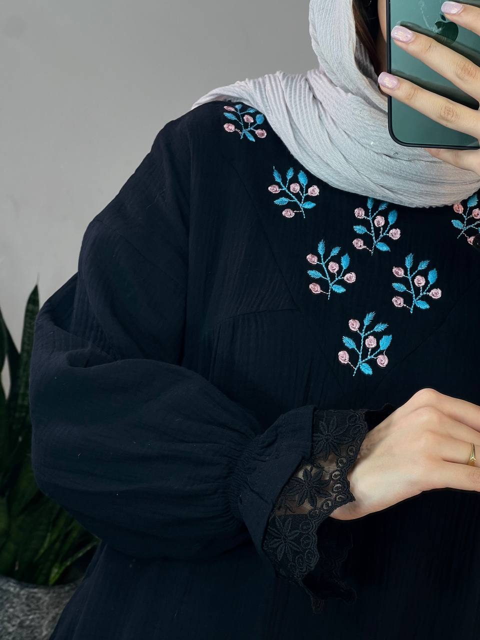 پیراهن مانتویی ساتین 1(ایراد دار)