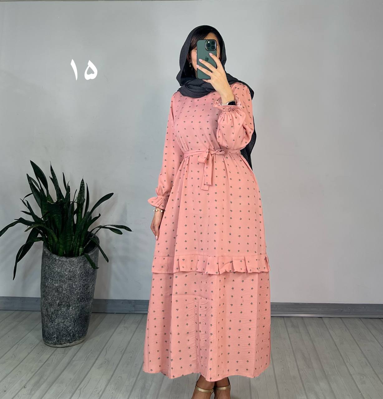 پیراهن مانتویی شکوفه 3