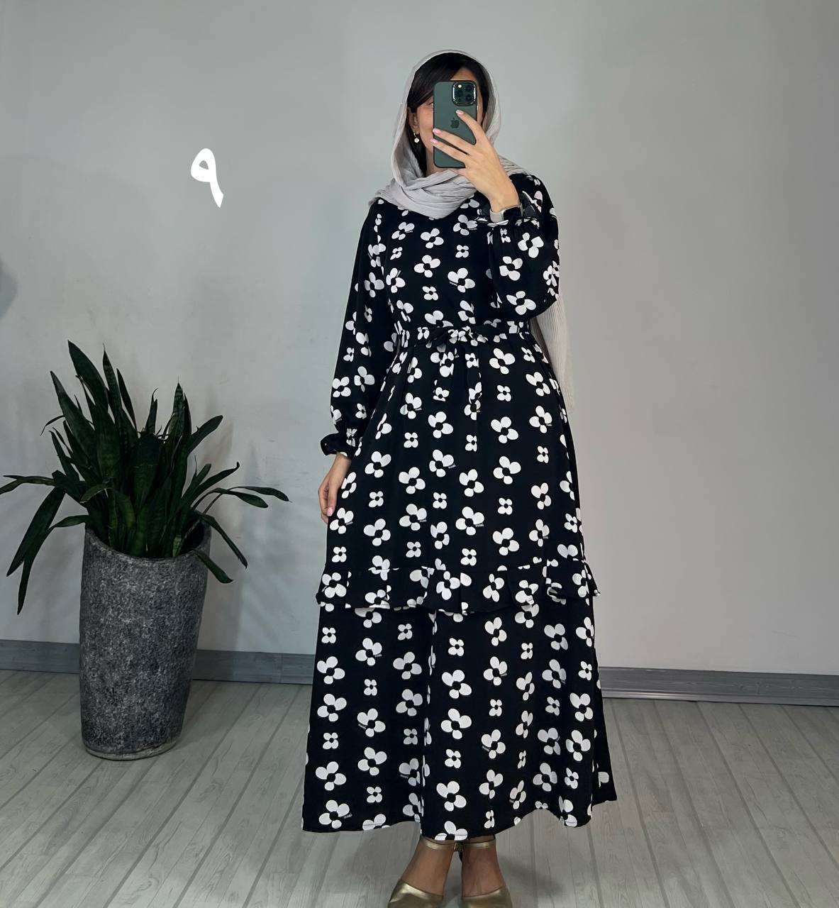 پیراهن مانتویی شکوفه 3