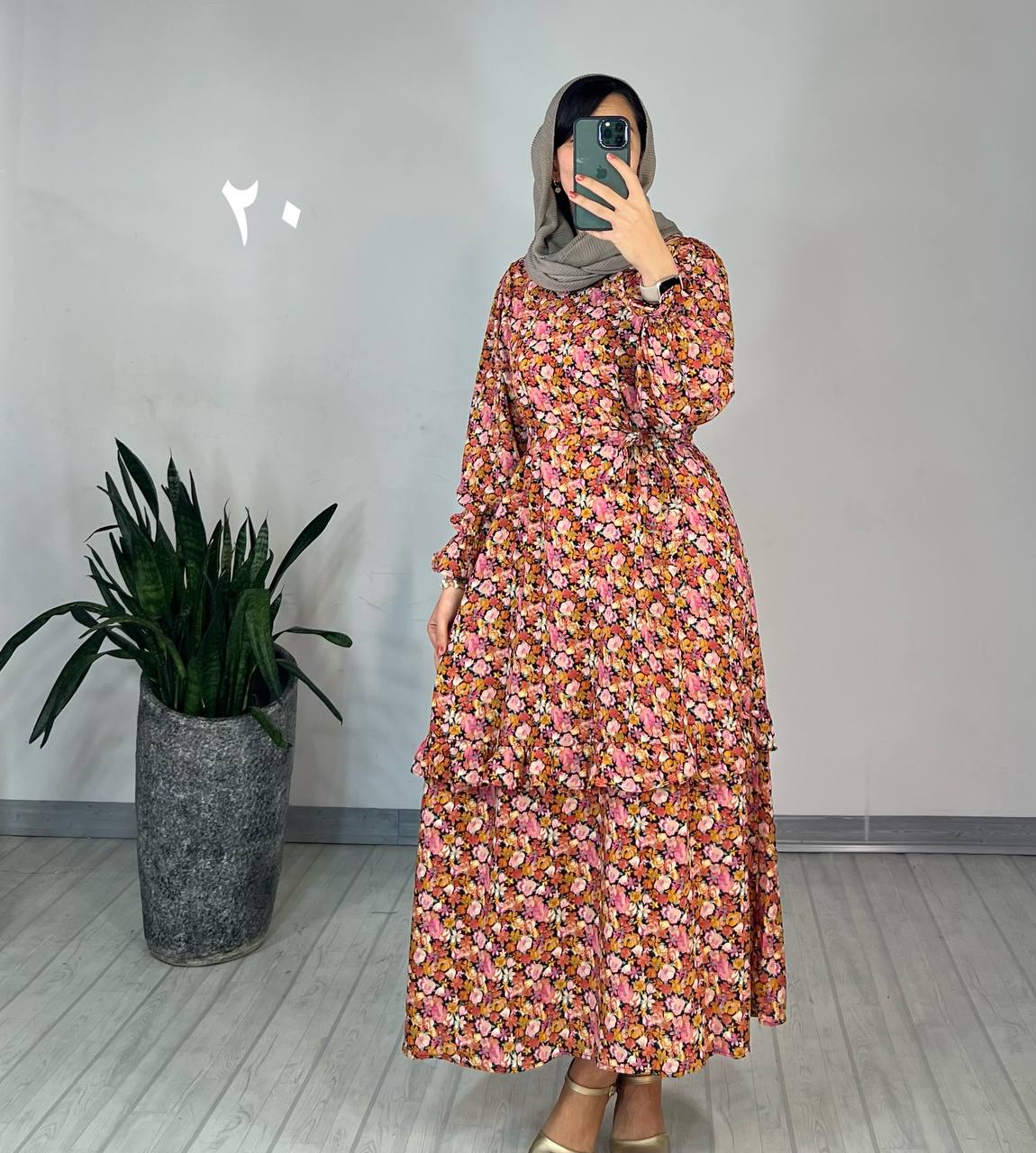 پیراهن مانتویی شکوفه 3