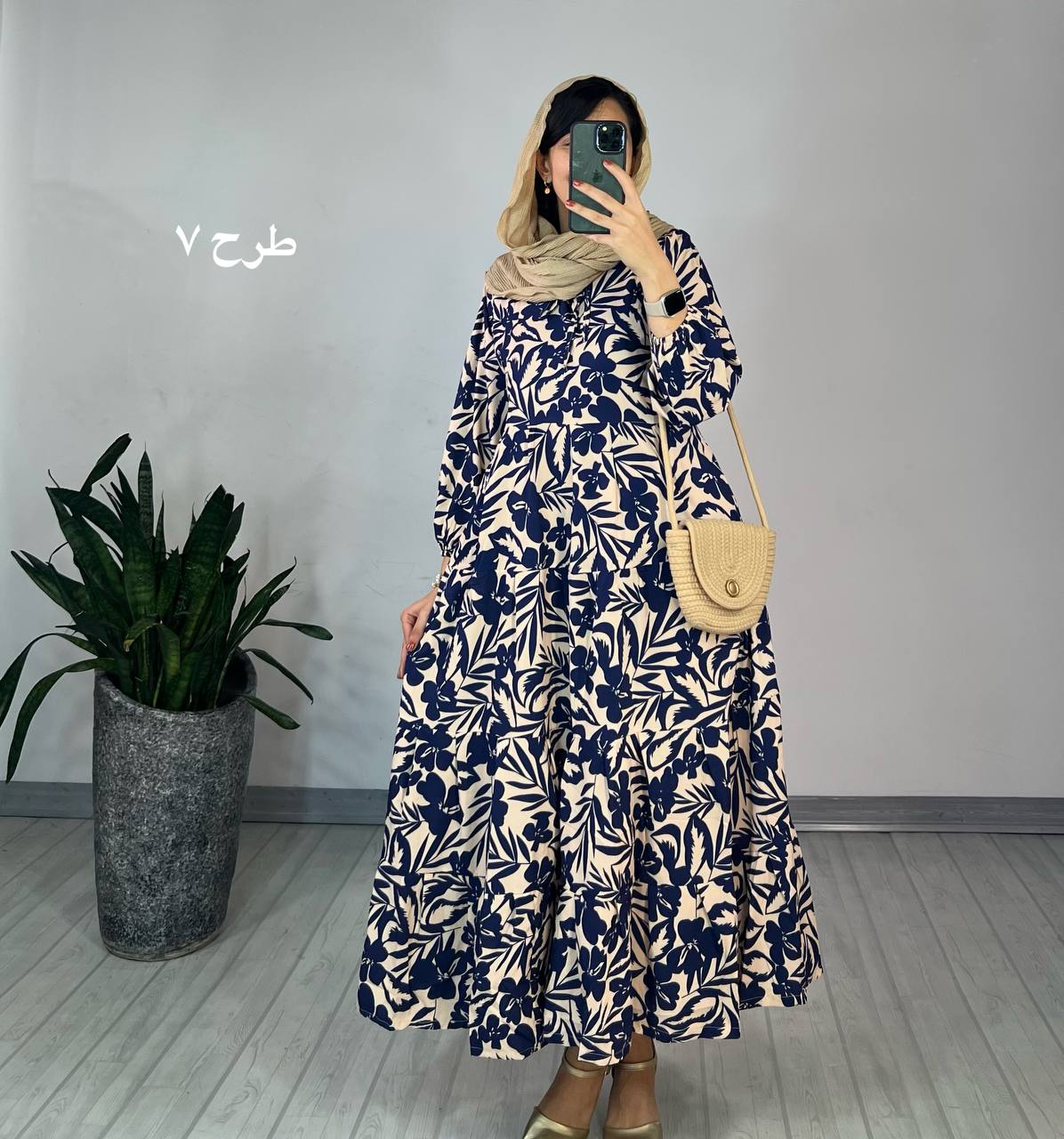 پیراهن طرحدار مزونی 71