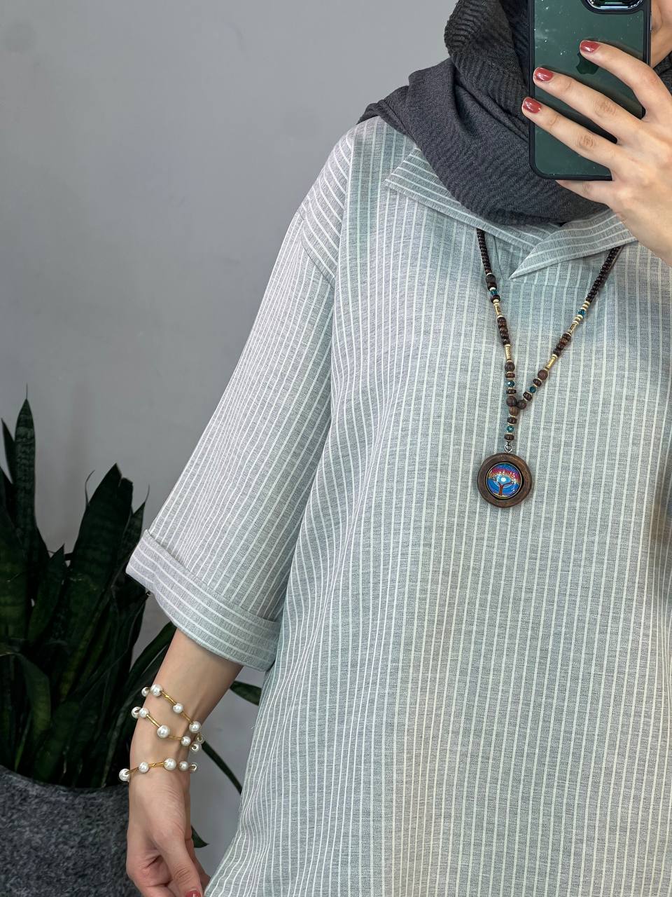 ست تونیک و شلوار تافته 2