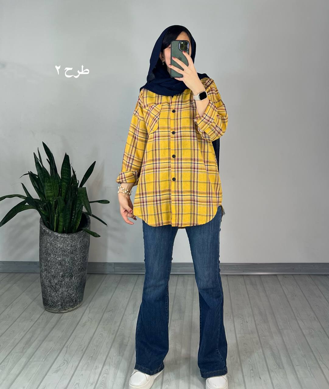 مانتو چهارخونه پنبه 2