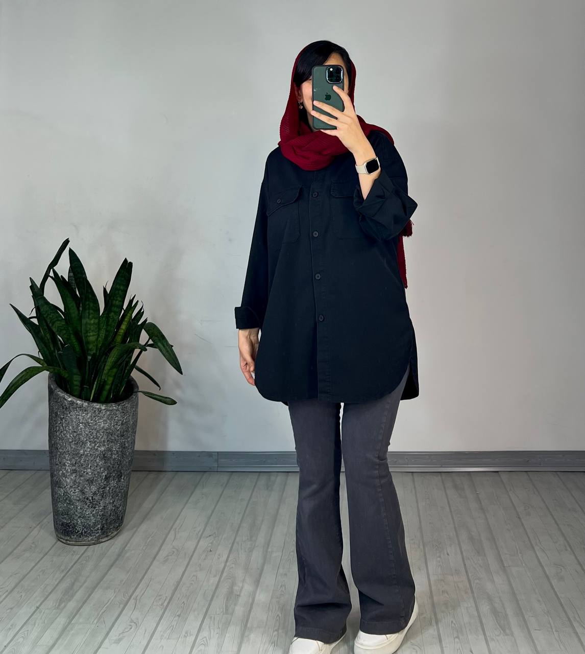 مانتو جین رنگی چشمه 2