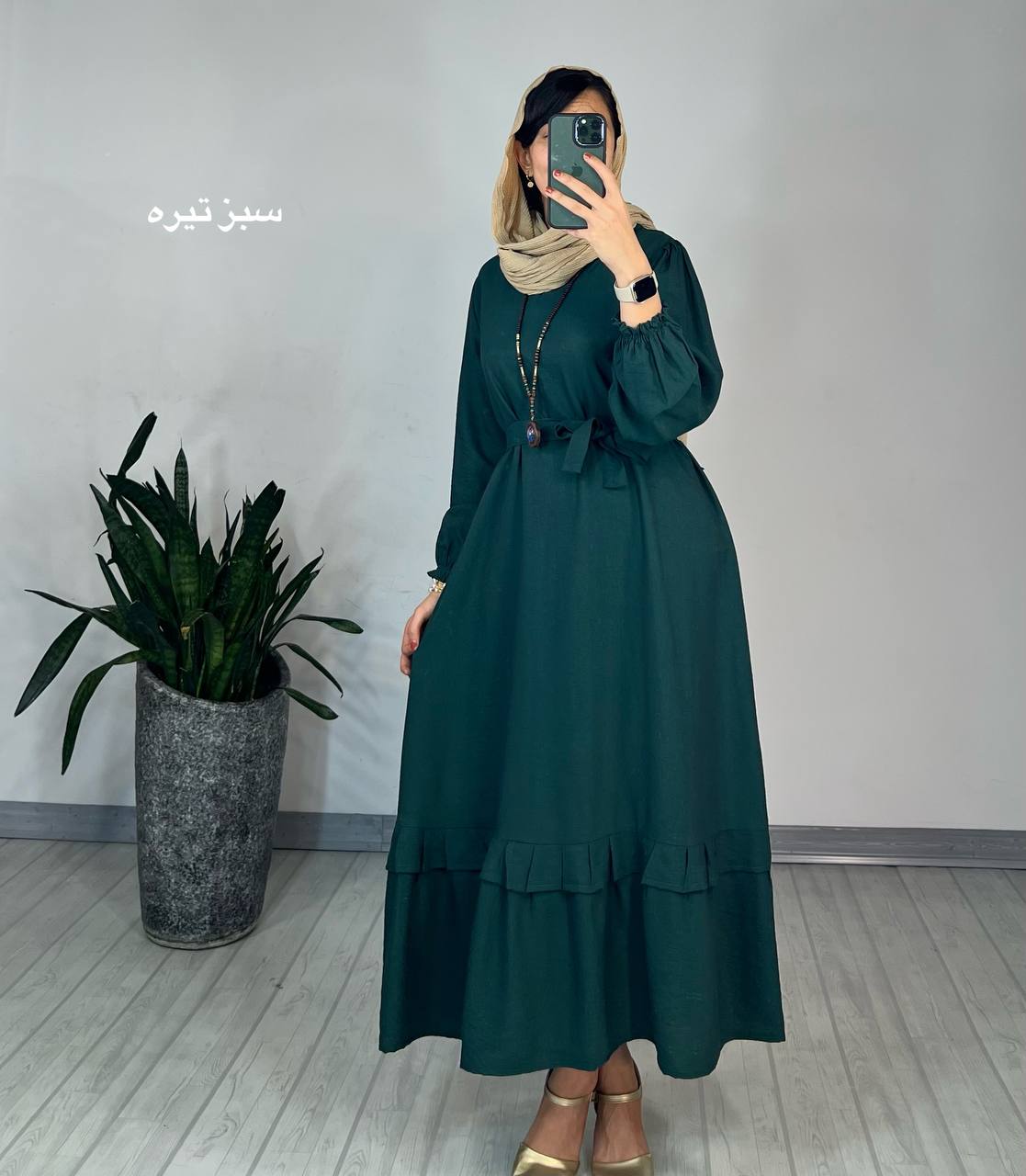 پیراهن مانتویی دل آرا 4