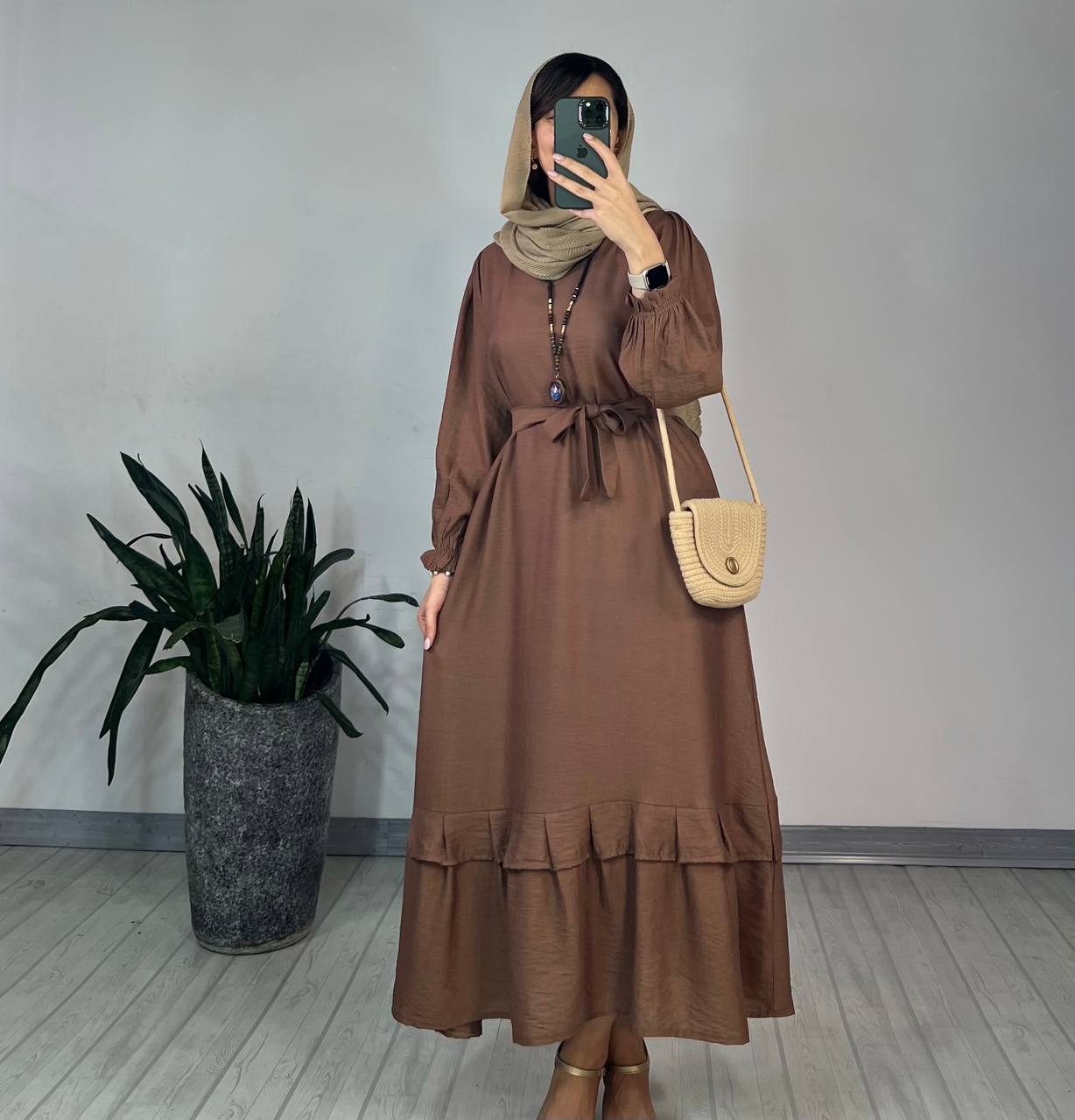 پیراهن مانتویی دل آرا 4