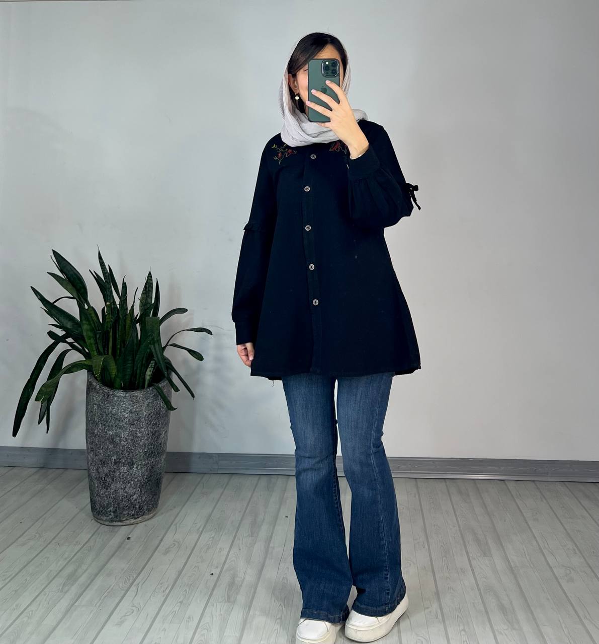 مانتو گلدوزی ارکیده 1