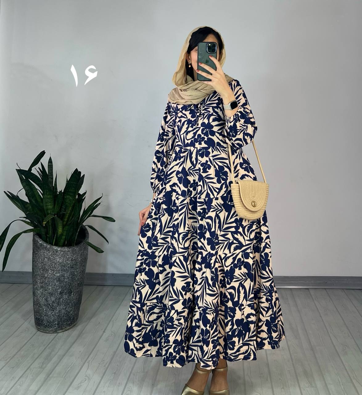 پیراهن طرحدار مزونی 74