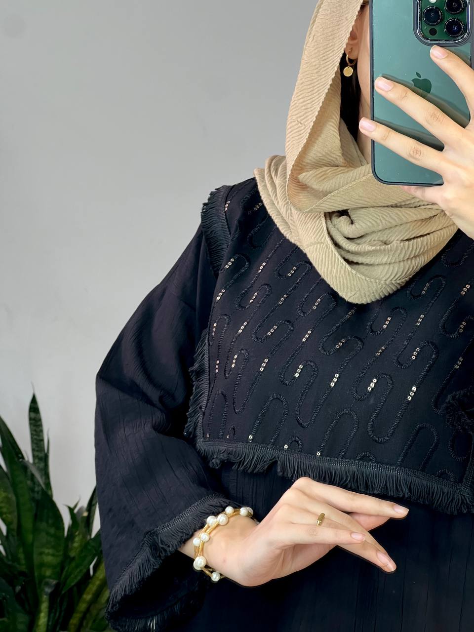 مانتو کفتان مشکی آریانا