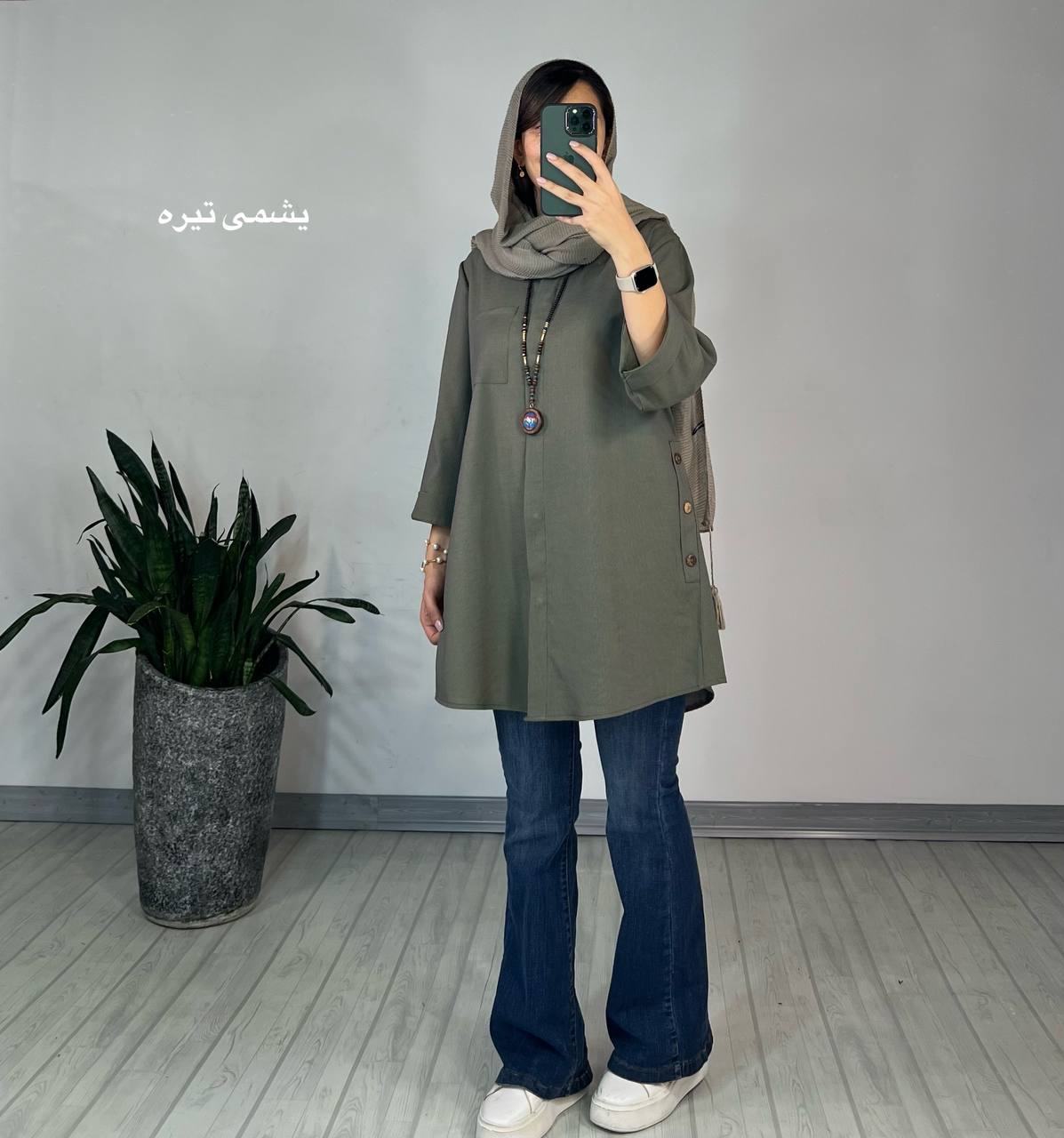مانتو دکمه دار یکتا 7