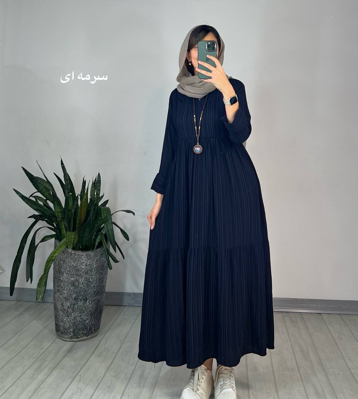 پیراهن مانتویی آهو 2