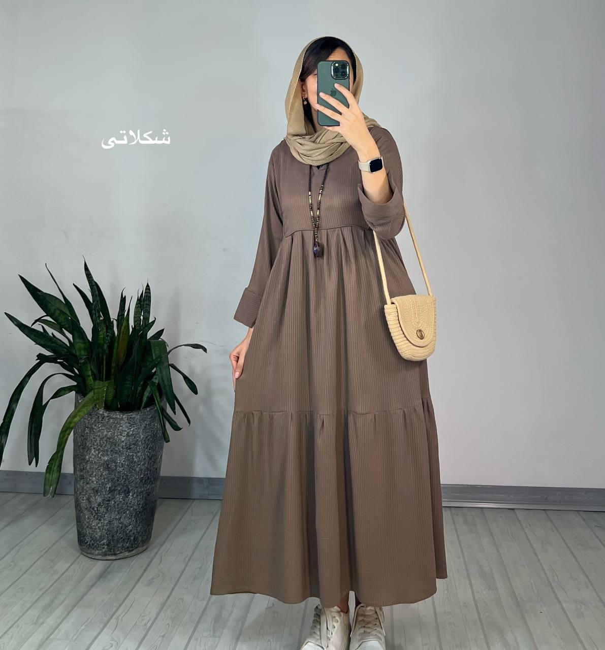 پیراهن مانتویی آهو 2