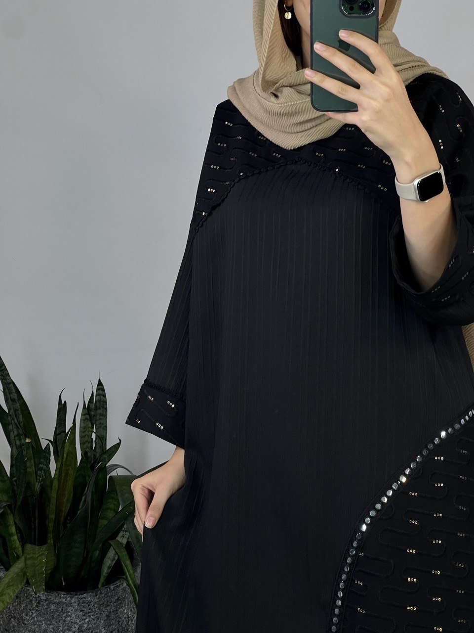 مانتو کفتان مشکی ماهانا