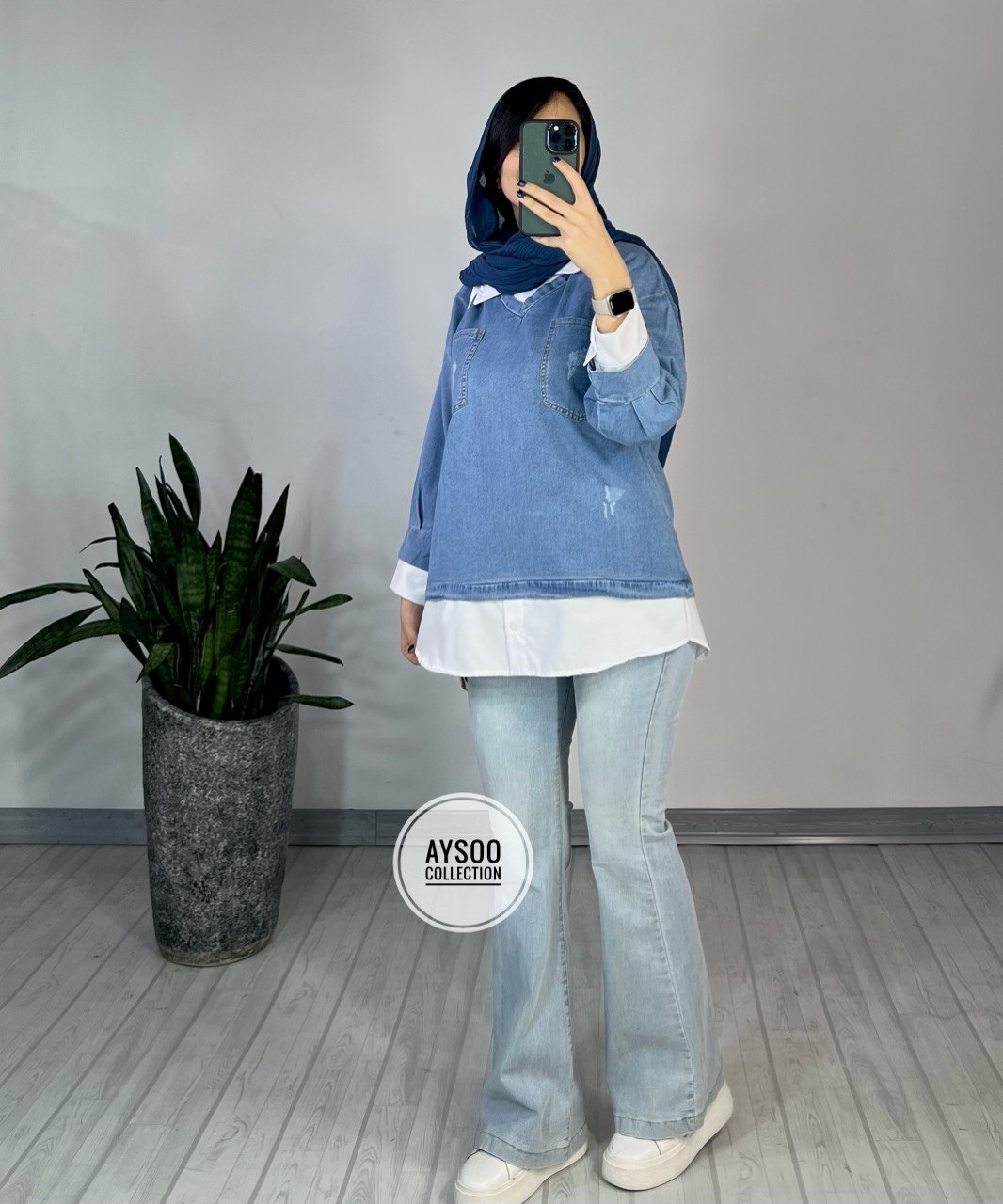 تونیک مانتویی جین دینا 2