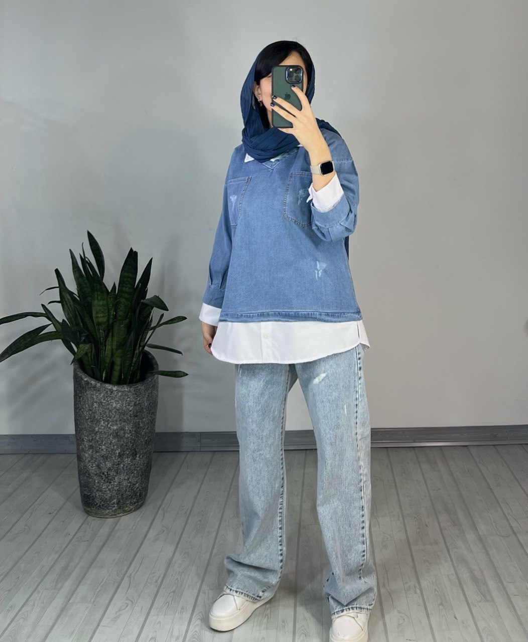 تونیک مانتویی جین دینا 2