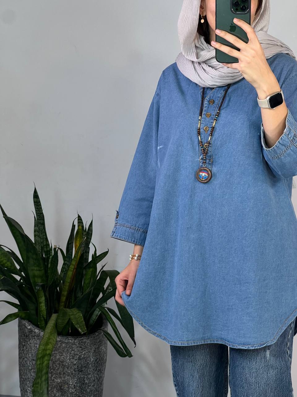 مانتو جین کاغذی ماهرو(ایراد دار)