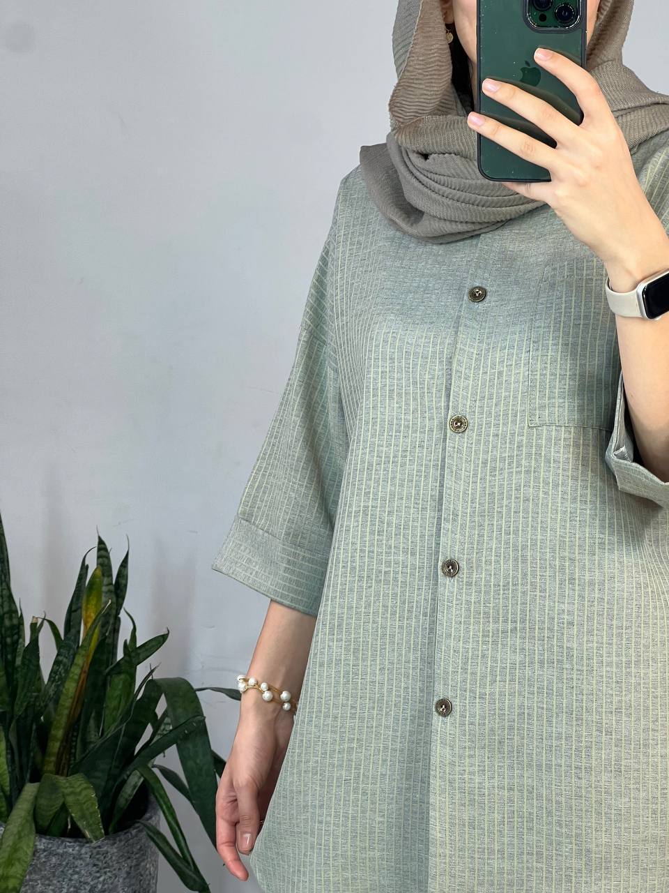 مانتو لینن صدف