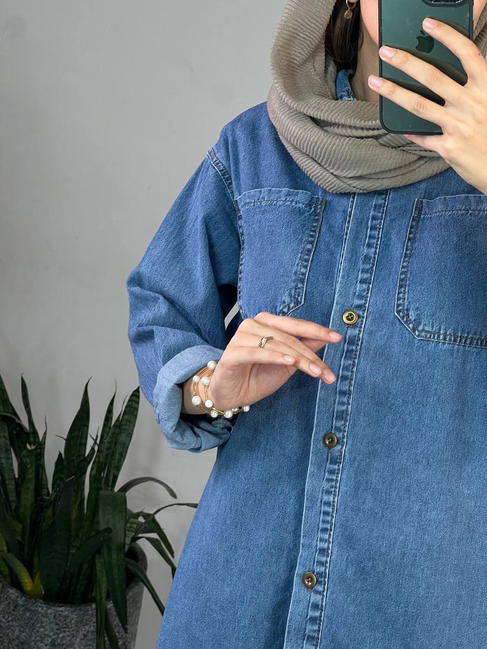 مانتو جین کاغذی نگار 1(ایراد دار)