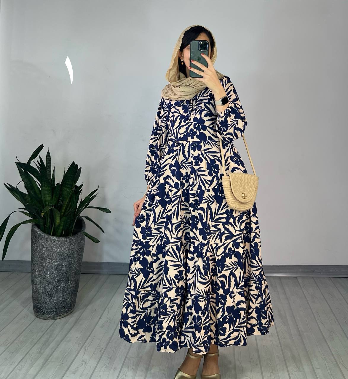 پیراهن طرحدار مزونی 77