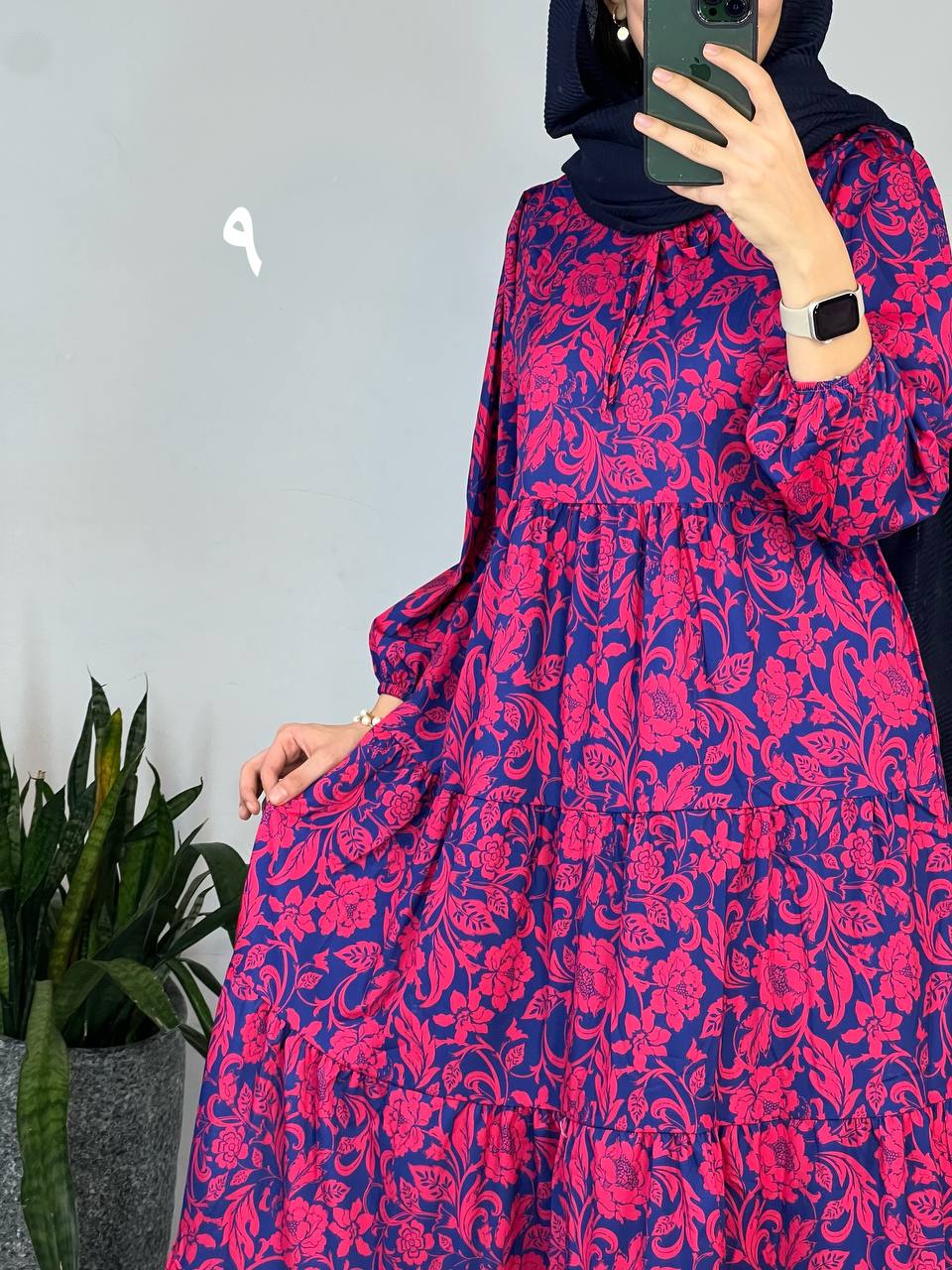 پیراهن طرحدار مزونی 77