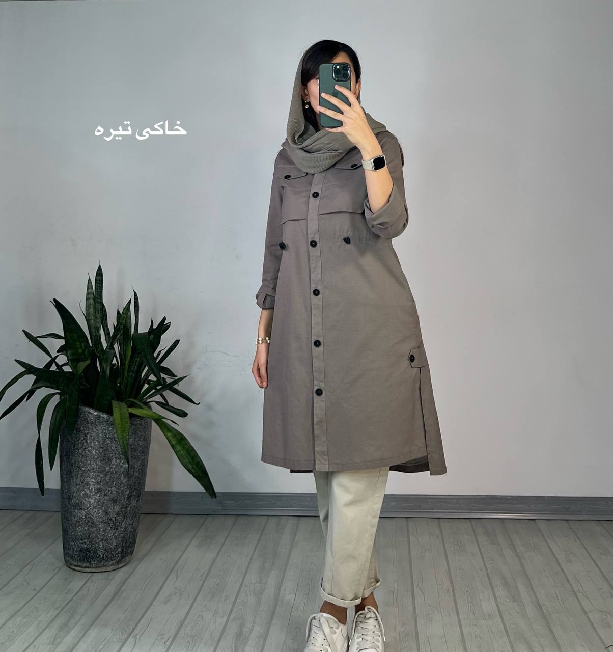 مانتو دکمه دار ستوده 3