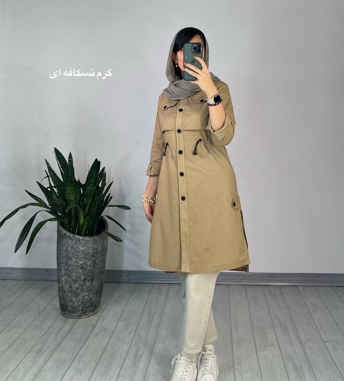 مانتو دکمه دار ستوده 3