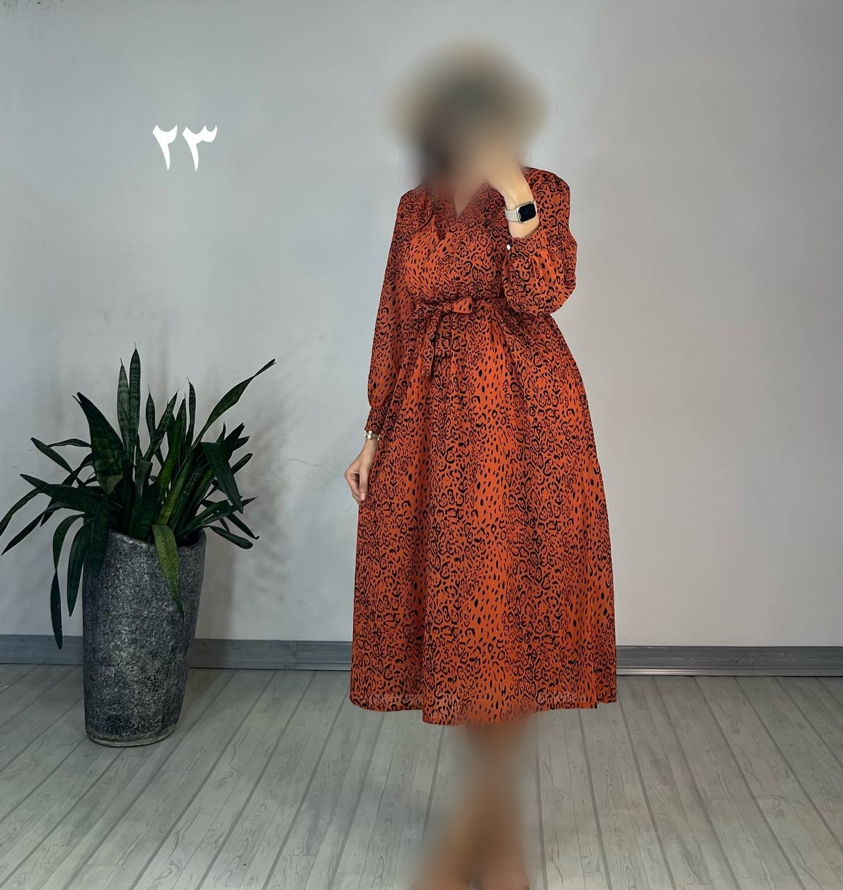 پیراهن حریر میدی 52