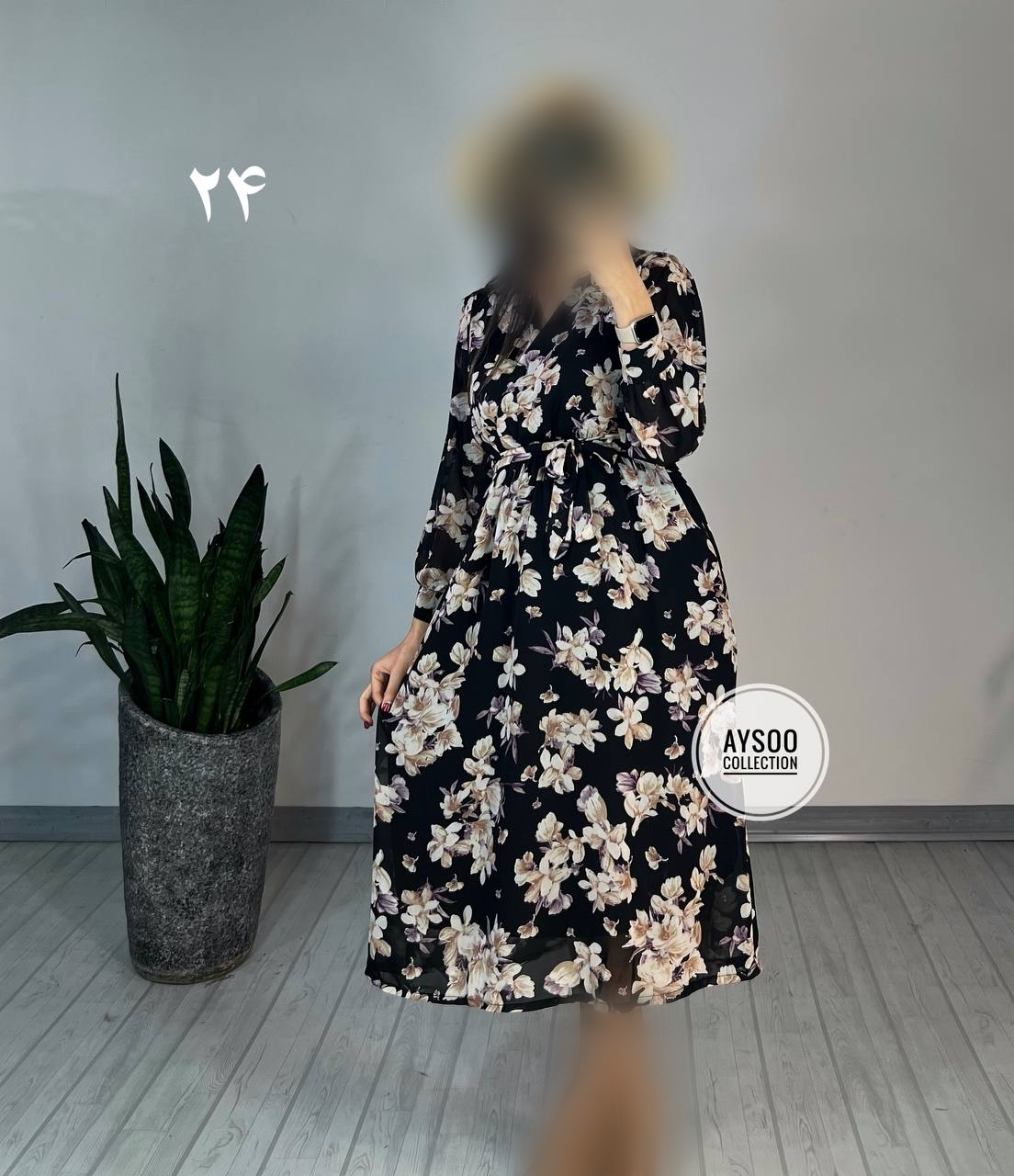 پیراهن حریر میدی 52