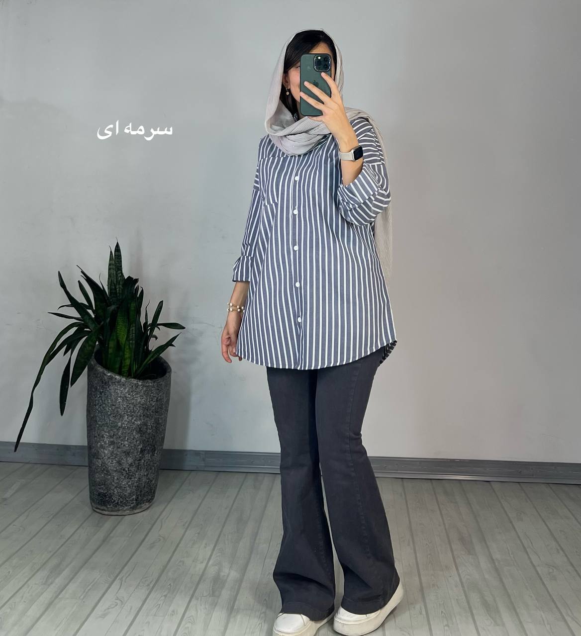 مانتو راه راه کفشدوزک 1