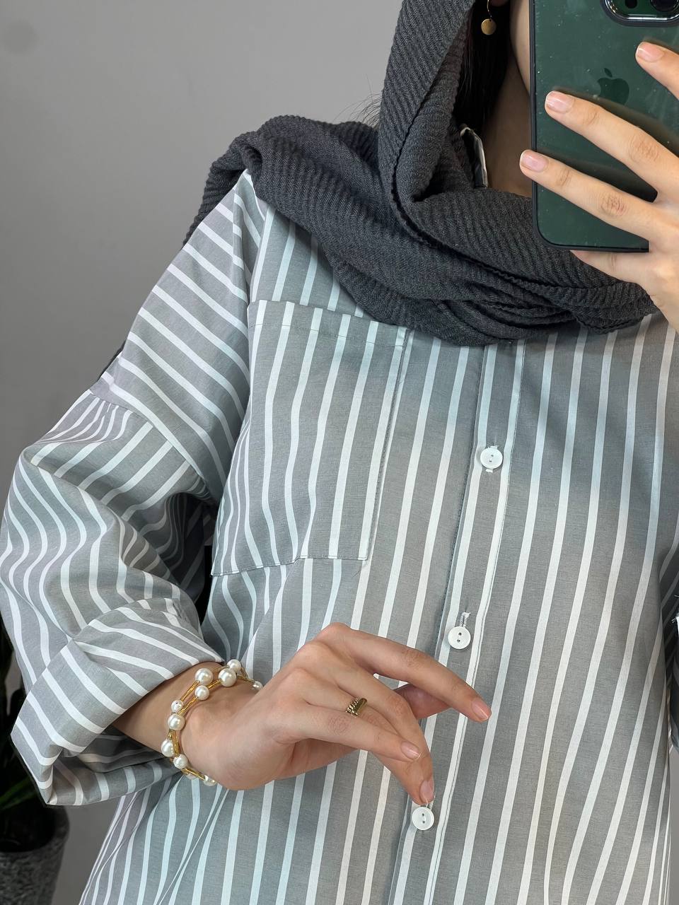 مانتو راه راه کفشدوزک 1