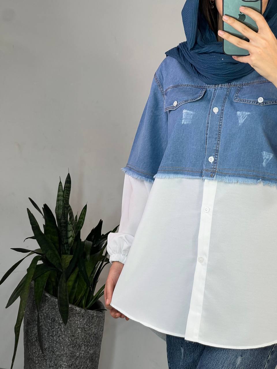 تونیک مانتویی جین پرتو