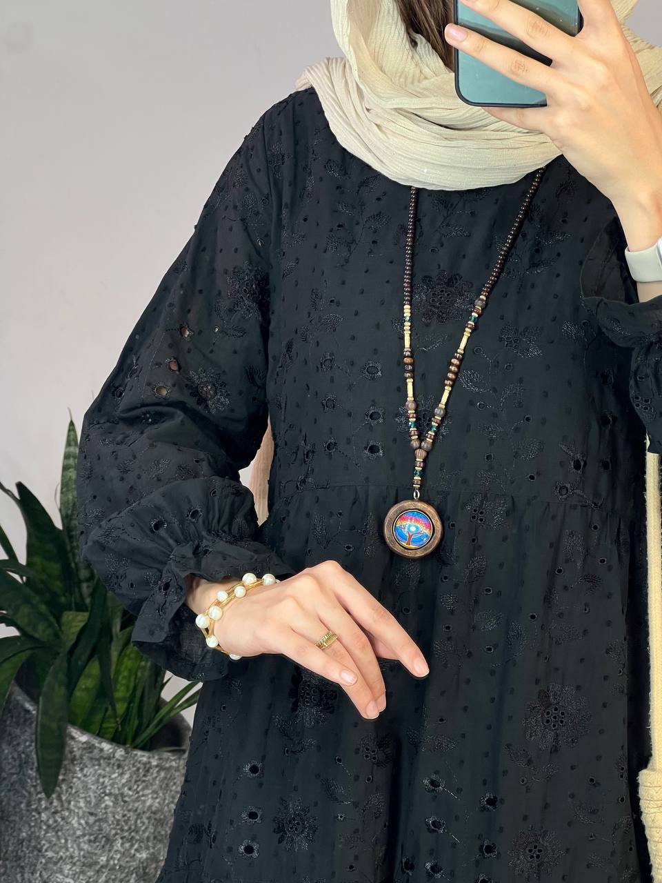پیراهن خامه دوزی آندیا