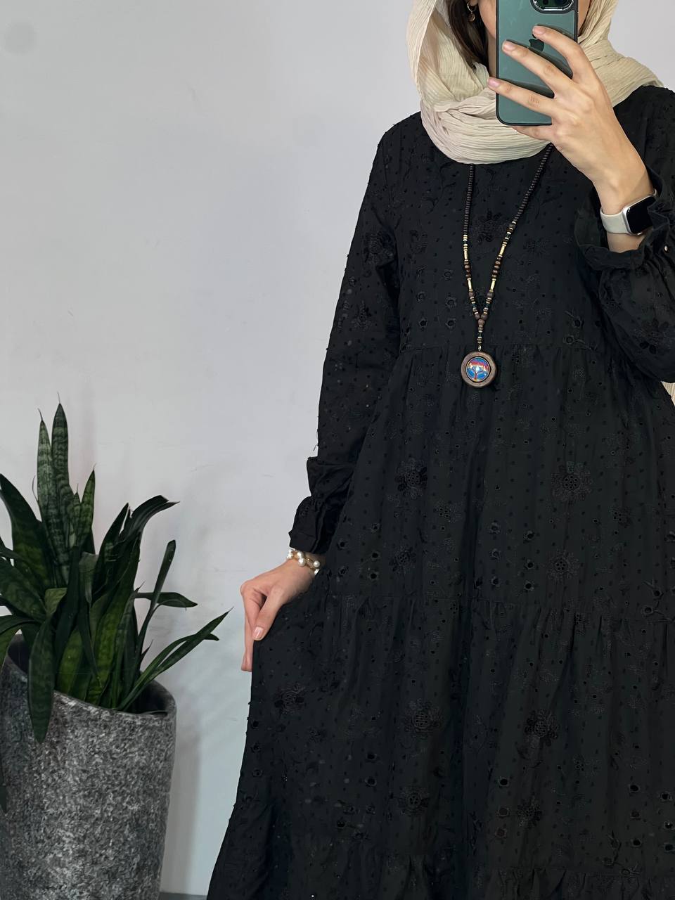 پیراهن خامه دوزی آندیا