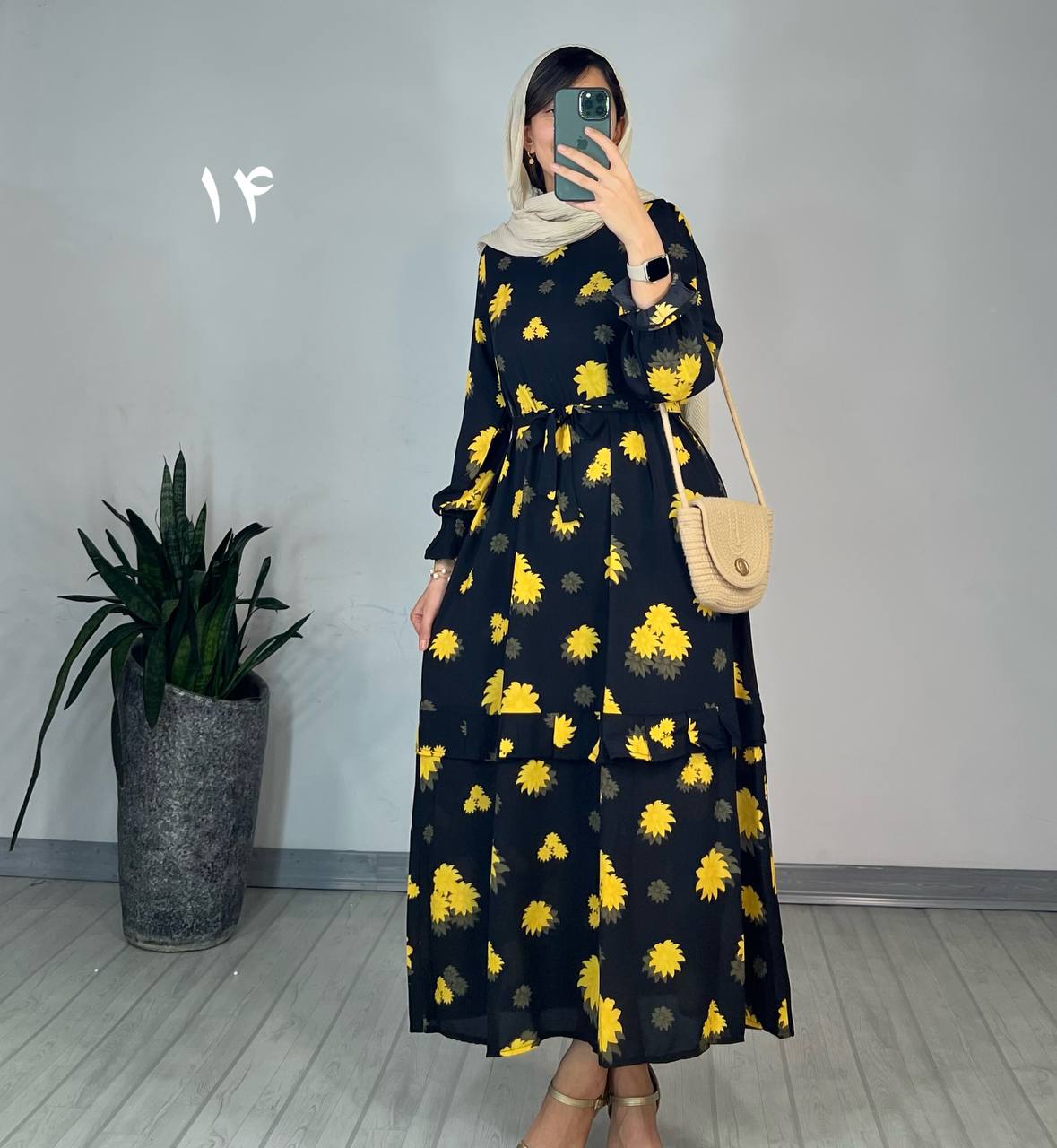پیراهن مانتویی شکوفه 5