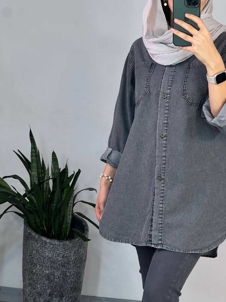 مانتو جین کاغذی نگار 2