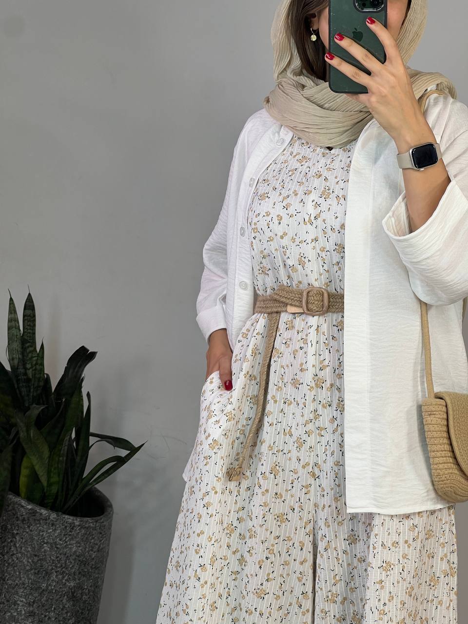 سرهمی بابونه همراه با کمربند