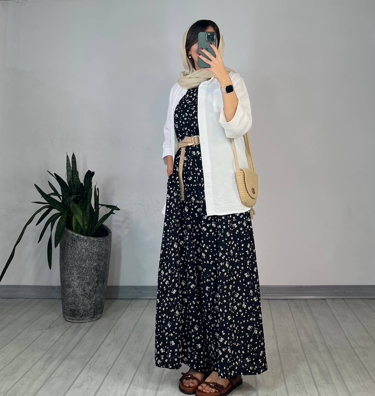 سرهمی بابونه همراه با کمربند